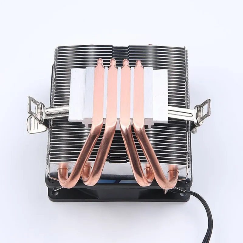 Кулер для процессора двухрядный бесшумный вентилятор охлаждения с