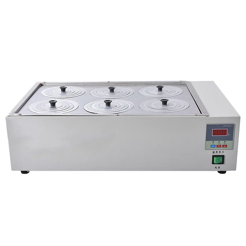 

1PC HH-6 six holes digital electric thermostatic water bath 202 Material standing station 220V OR 110V