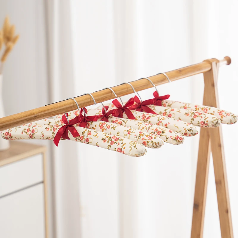 

ORZ Wardrobe Clothes Hanger Satin Cloth Sponge Baby Dresses Hangers Coat Rack Sweaters Clothes Indoor Balcony Clothes Horse