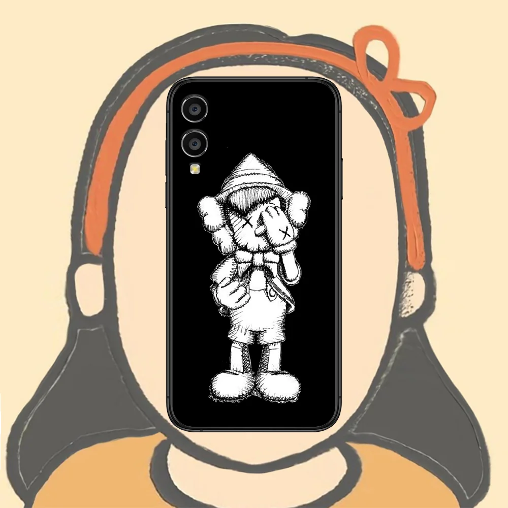 

Super cartoon kawa Phone Case For Huawei Honor 6A 7A 7C 8 8A 8X 9 9X 10 10i 20 Lite Pro Play black Coque Trend Etui Pretty