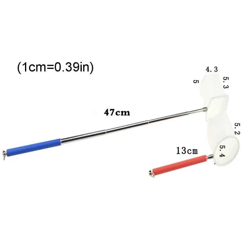 

B2RB Aquarium Retractable 3D Stainless Steel Fishnet Pocket Shrimp Catching Fish Tank Cleaning Net Round / Square Shape