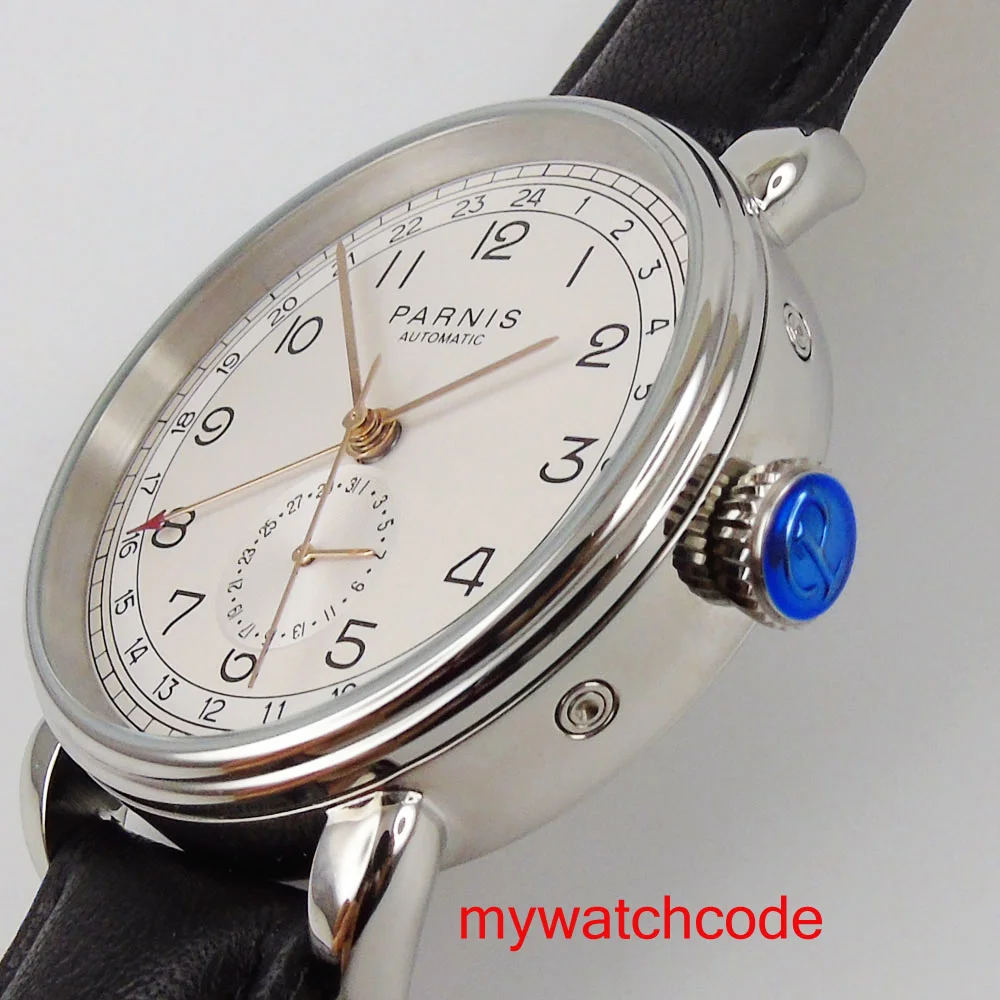 Часы мужские PARNIS с автоматическим механизмом брендовые Роскошные