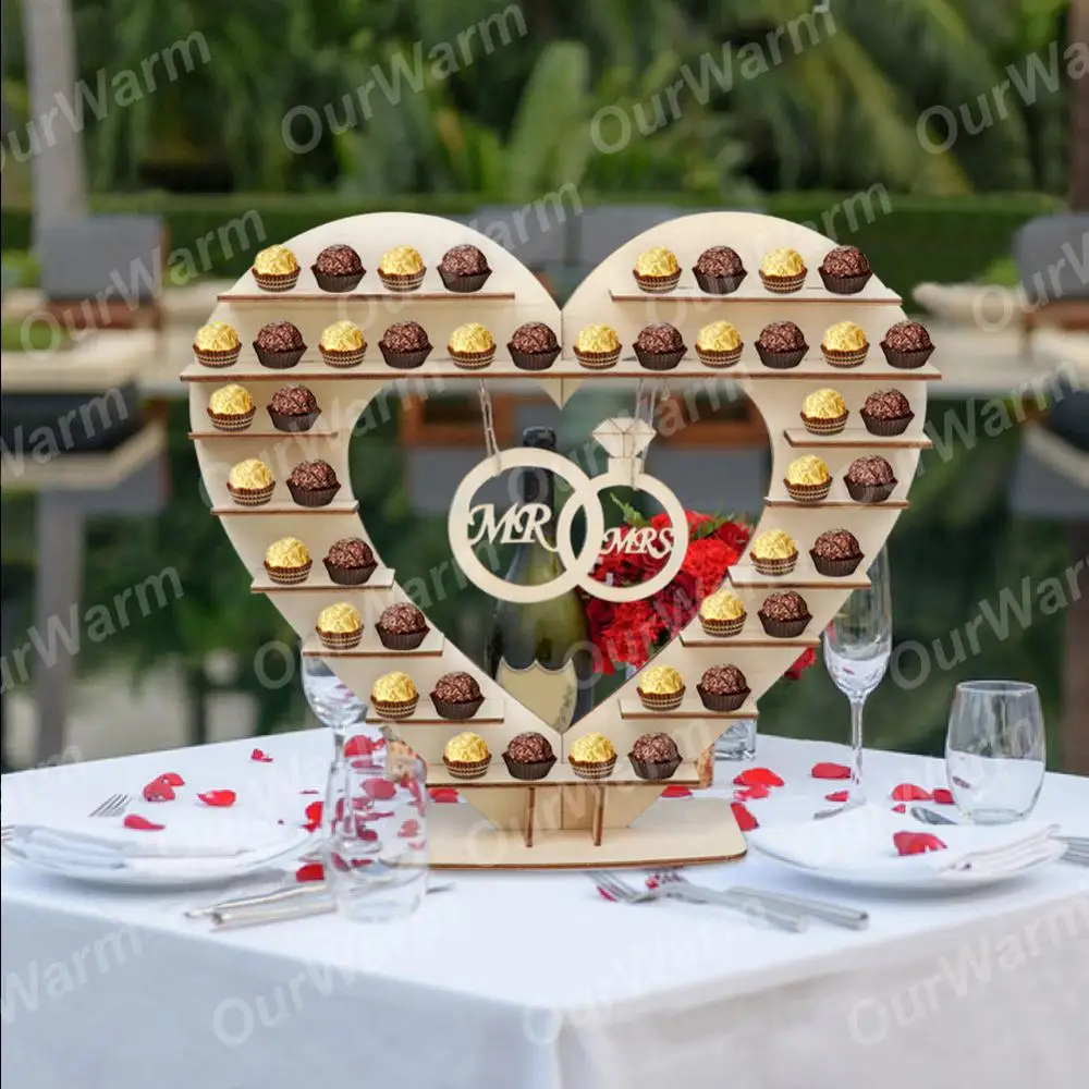 OurWarm Свадебная подставка для шоколада Mr & Mrs Chocolate Heart Tree витрина Центровая