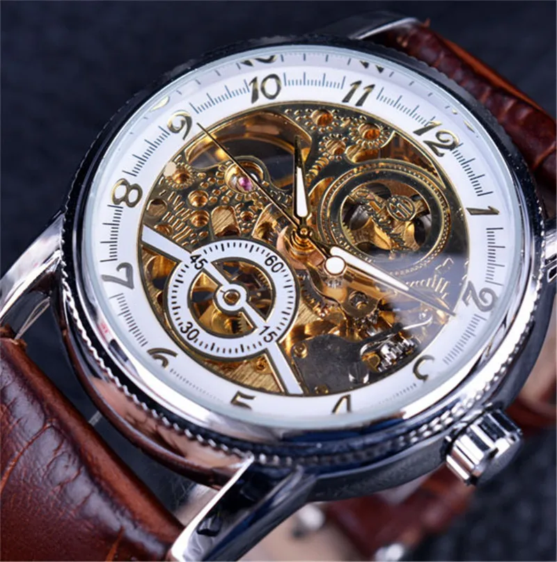 

WINNER289 men's fashion casual hollow automatic mechanical watch foreign trade wholesale