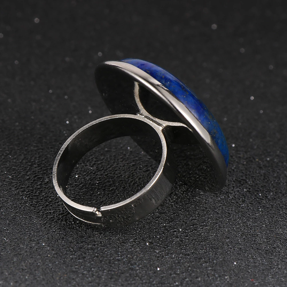 Женские и мужские бирюзовые кольца с драгоценными камнями из натурального камня