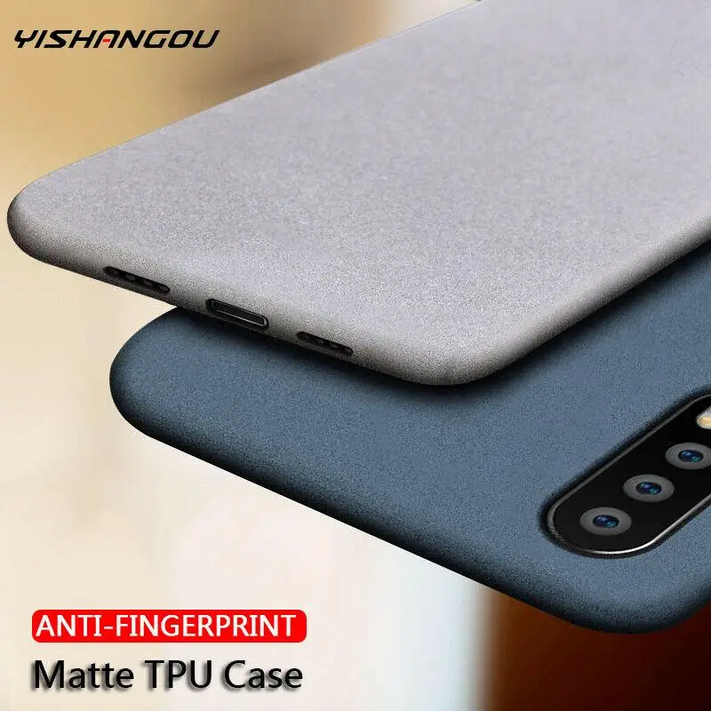 Для Samsung A70 A50 S10 S9 S8 Plus Тонкий матовый чехол песчаника для S20 FE Note 20 10 9 8 A21S A30 A40 S21