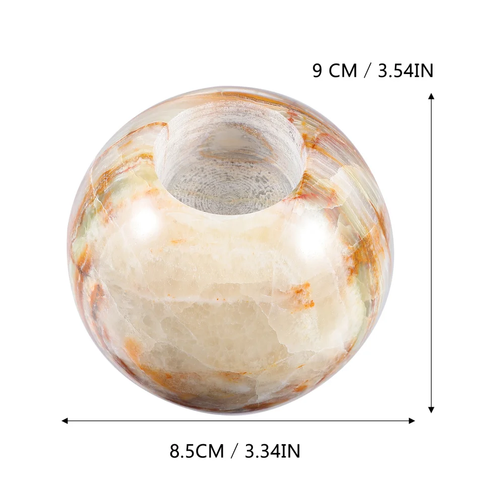

1pc Creative Candlestick Marble Candleholder Exquisite Candleholder