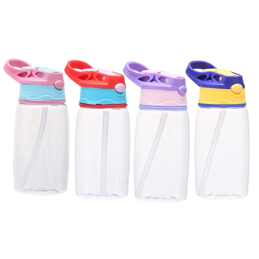 

600ml Children Kids BPA Free Water Bottle With Straws Drinking Cup Bottle Leak Proof Heat Resistance Outdoor Sports Student Cup