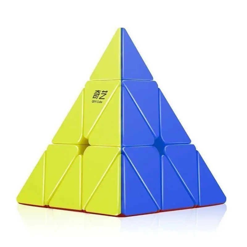Qiyi Пирамида 3x3x3 скоростной куб без косточек треугольник волшебный головоломка