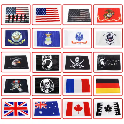 Высококачественный Универсальный сменный флаг для мотоцикла рукав с флагом 6x9 дюймов, пиратский флаг для флага 3/8 дюйма, Крепежные стержни