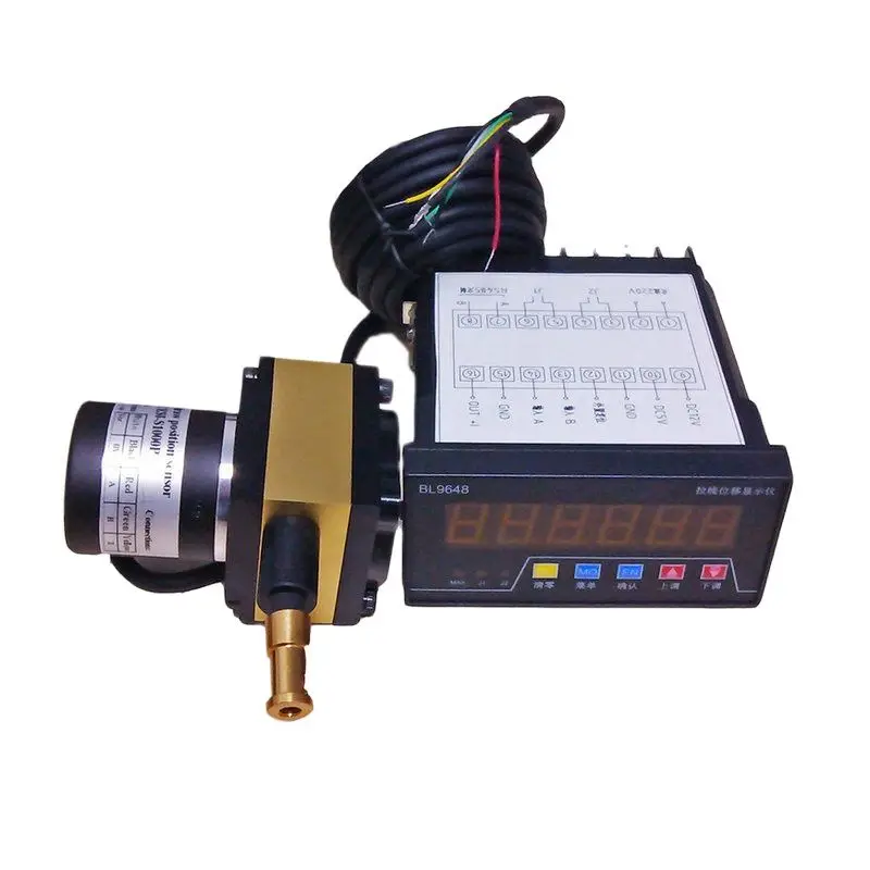 

1M Stroke Draw Wire Position Linear Sensor With 6 Digit Digital Meter Counter Display BL9648