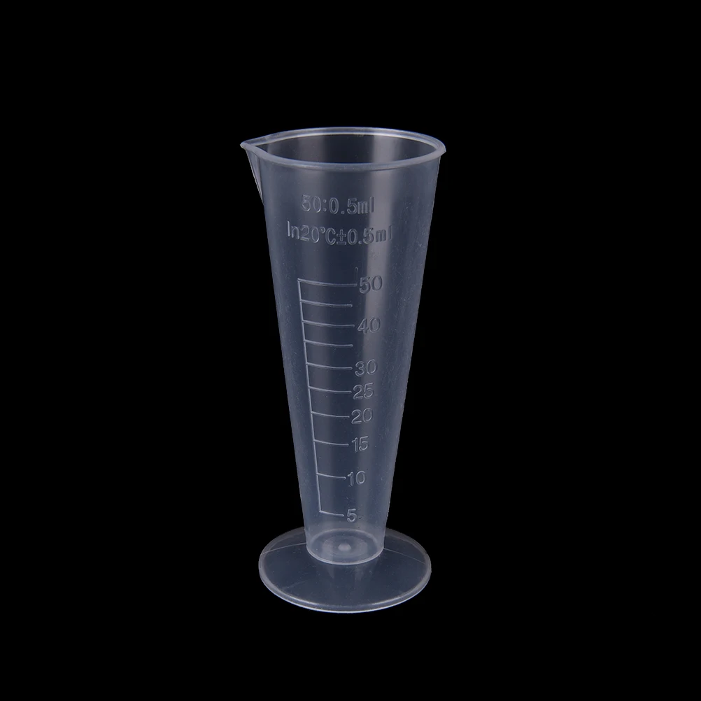 1 шт прозрачный 50 мл/100 мл мерный стакан Labs пластиковые Градуированные Beakers