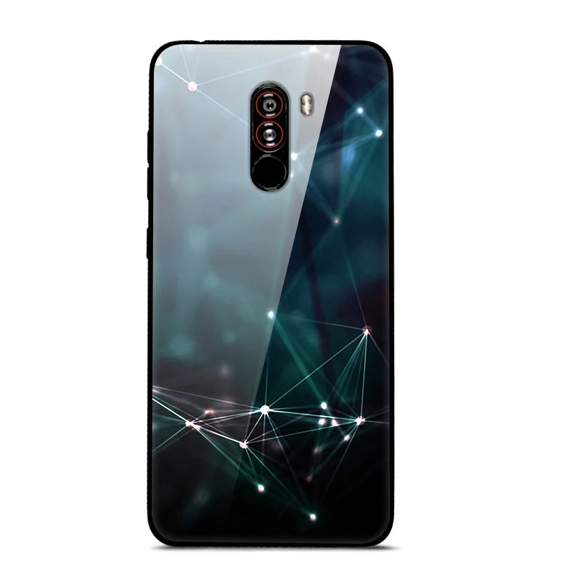 Poco F1 Case For Xiaomi Pocophone F1 Case Glass Back Cover For Xiaomi Pocophone F1 Case Mi 9t Mi9t Redmi Note 8 Pro Redmi 9 Case