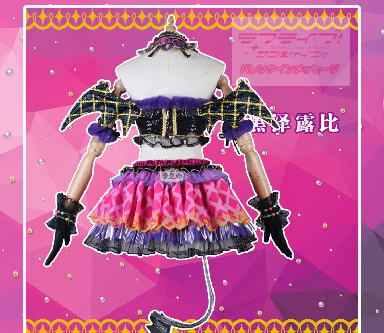 Love Live! Sunshine! Aqours Chika Ruby Kanan Dia You Little Devil костюм для косплея на Хэллоуин и Рождество