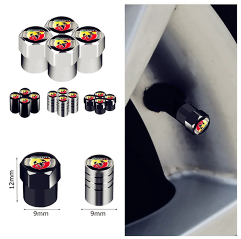 

4pcs Hot car styling, Scorpion insignia, aluminum tire valve cover, Fiat Abbas, Abas 124125500 viaggio auto parts
