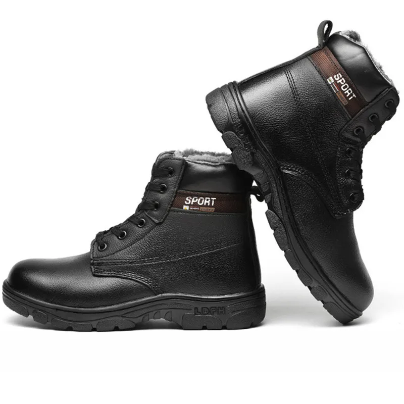 Ботильоны Для мужчин 2019 зимние теплые восхождение на снежную погоду сапоги
