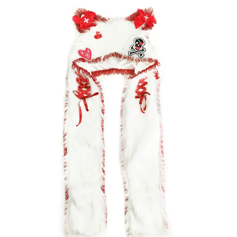 Женский металлический головной убор в стиле панк Кепка с кошачьими ушками