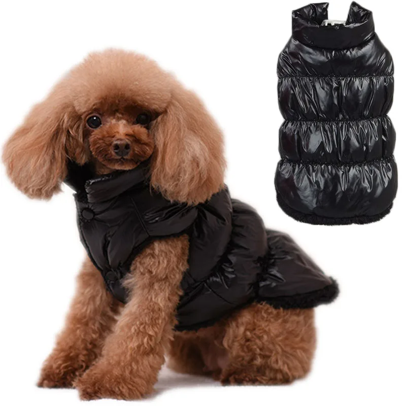 

Теплая водонепроницаемая одежда для собак, зимнее пальто для собак, мягкий жилет без рукавов, куртка для маленьких и больших собак, наряд дл...
