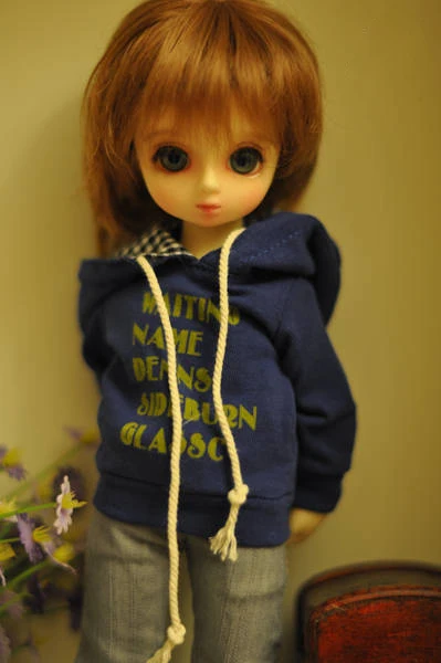 Шарнирная одежда в масштабе 1/6 свитшот с принтом алфавита свитер капюшоном для