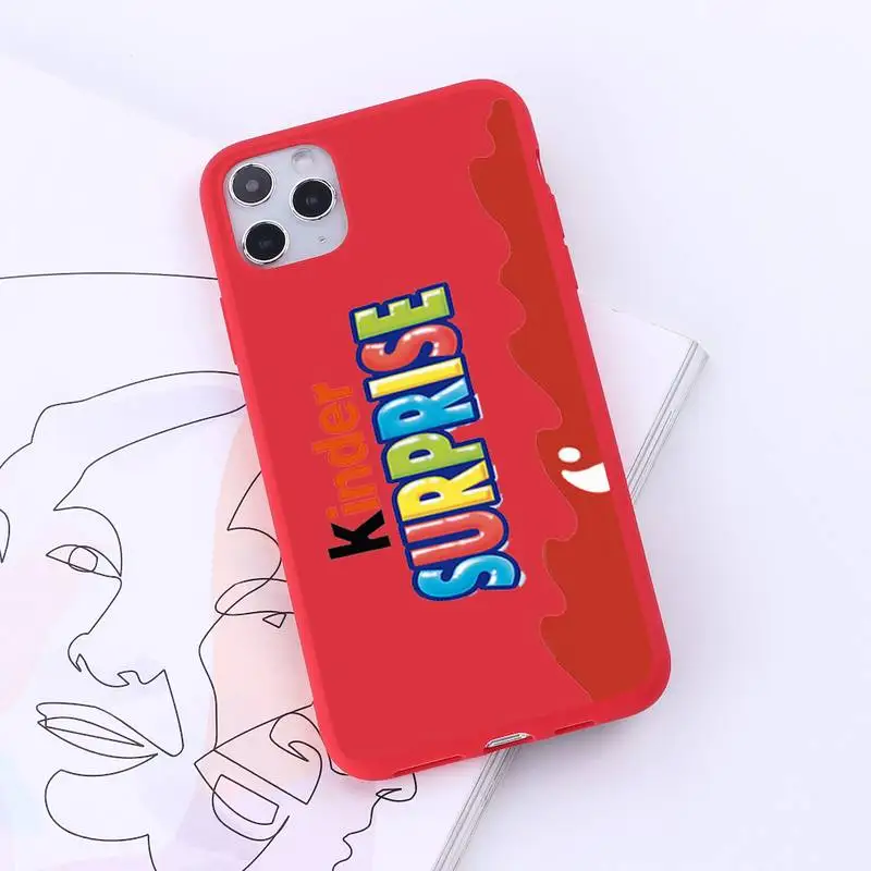 

New Trolly egg KINDER JOY Surprise high quality Phone Case Candy Color for iPhone 6 7 8 11 12 s mini pro X XS XR MAX Plus