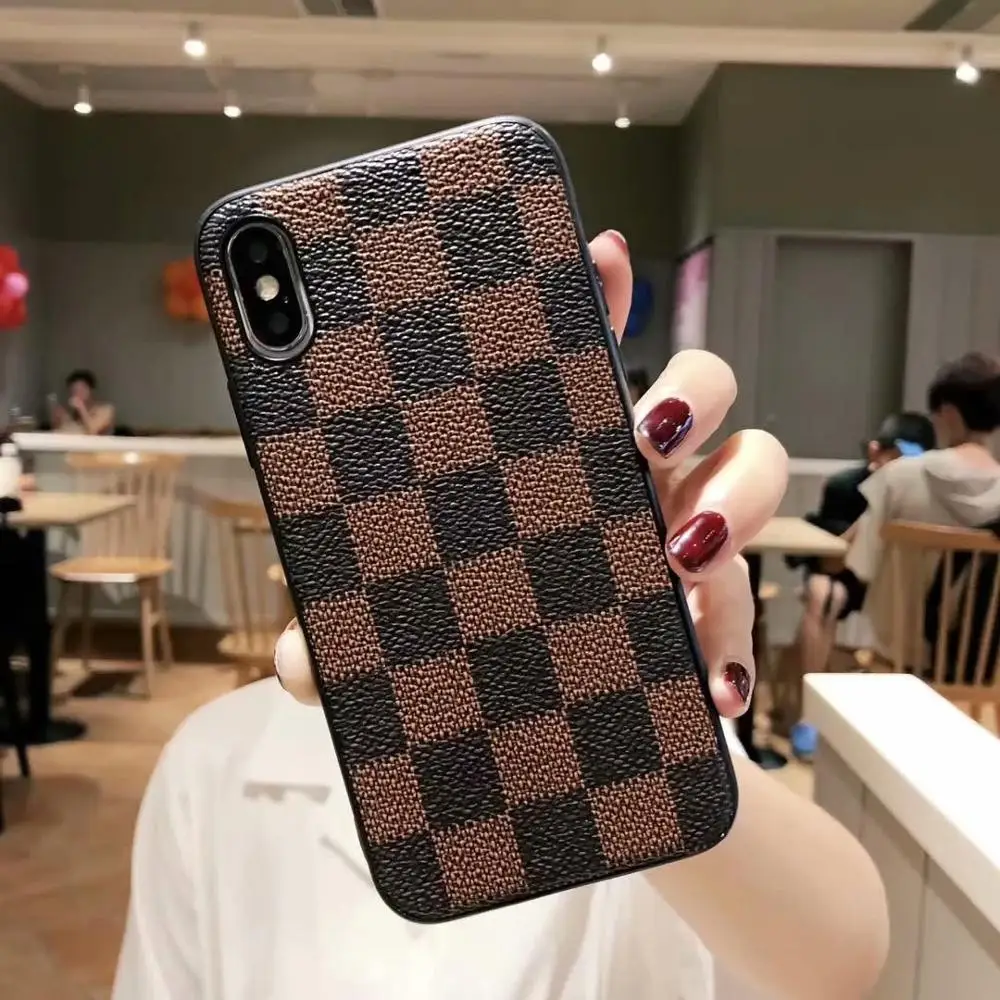 Classic flower Trellis phone case for iphone11/11 Pro/11 Pro Max fashion Business style PC+TPU iphoeX XR XS MAX 6 6s 7 8plus |