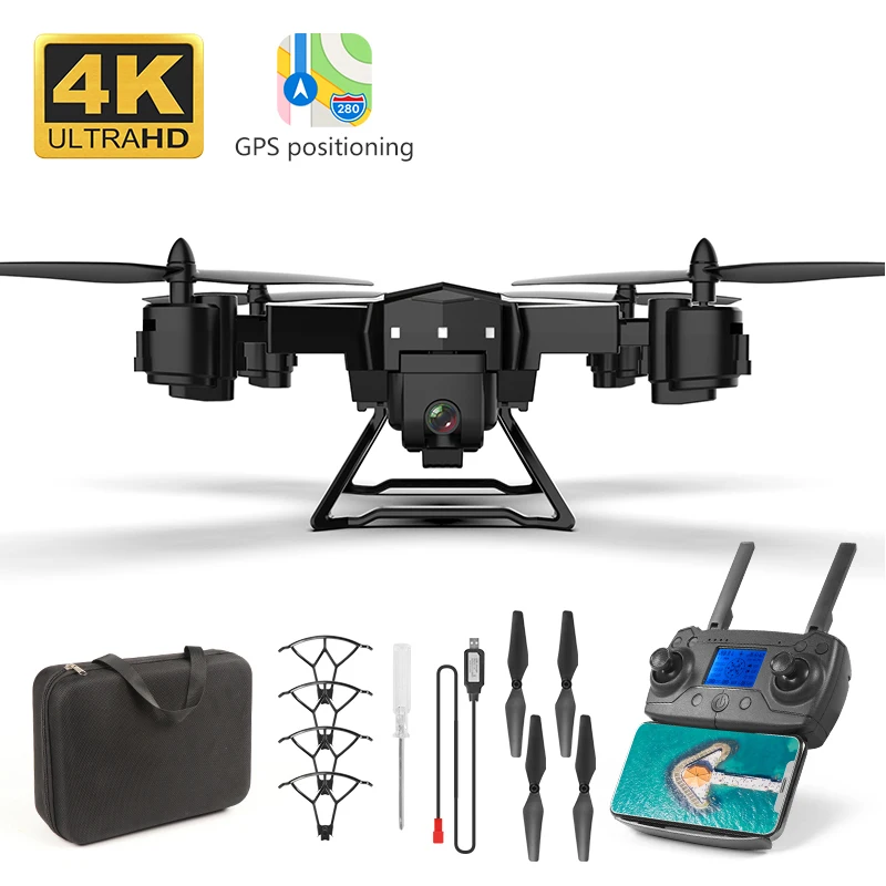 Дрон с GPS KY601G 4k HD Wi Fi FPV 20 минут полета Квадрокоптер дистанционным управлением 2 км