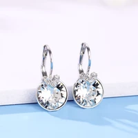 11 11 fashion small bella boucle doreille femme 2022 made with austria crystal for women wedding party jewlery accessory bijoux