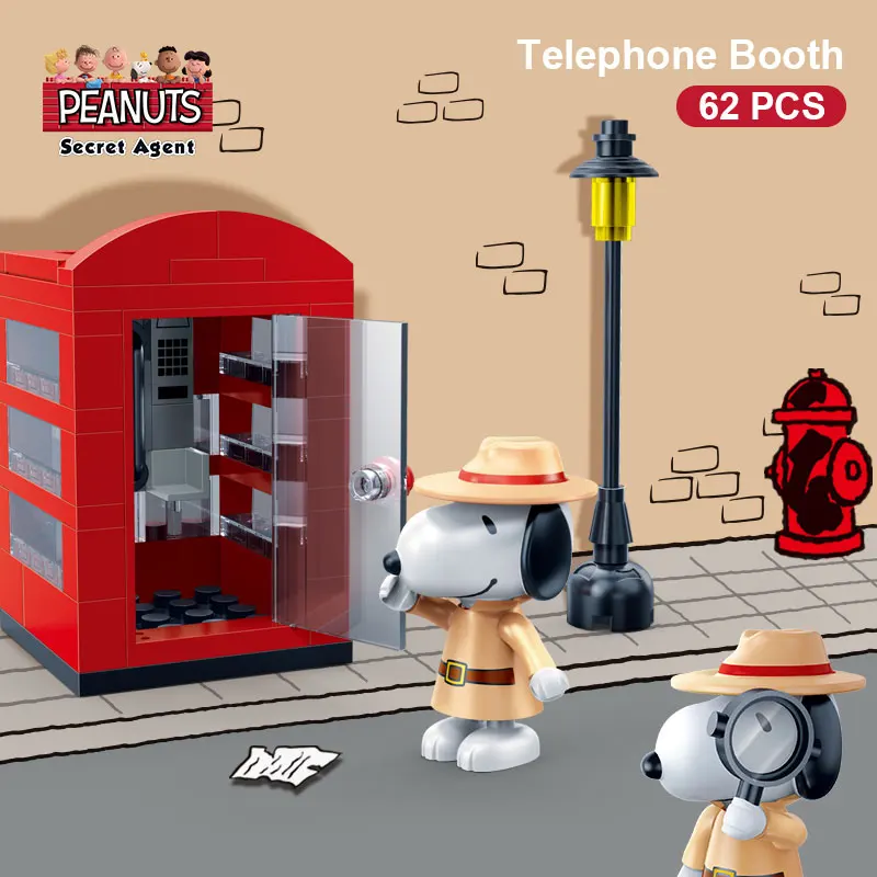 7528 no original box BanBao Горячие IP Snoopy арахис дом техника город Playmobil Juguetes пластиковые строительные блоки, игрушки развивающие модели DIY Кирпичи - Цвет: 7528 no original box