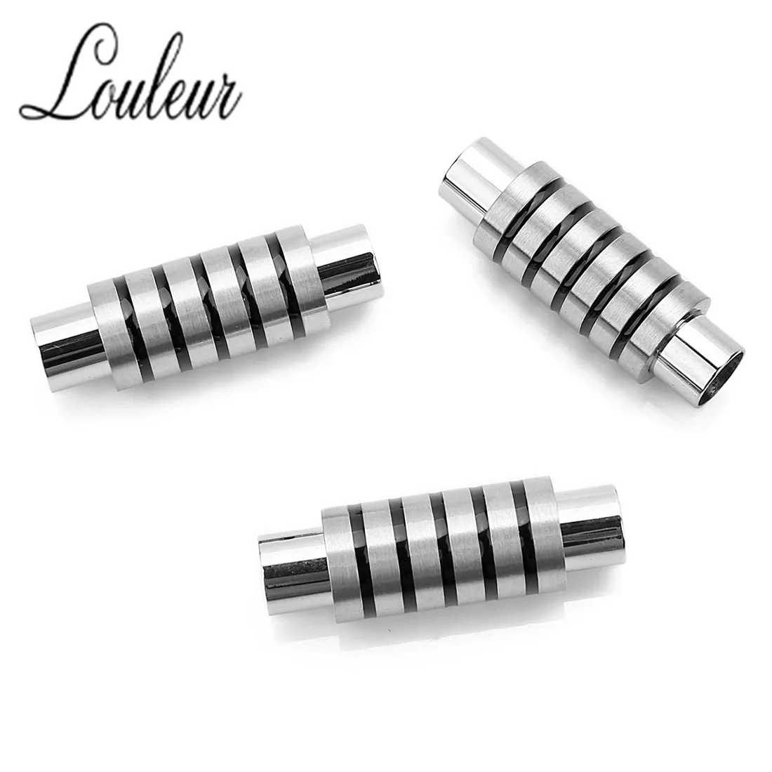 2 шт./лот 6 мм цилиндрическая трубка магнитные застежки мужской кожаный шнур Нить