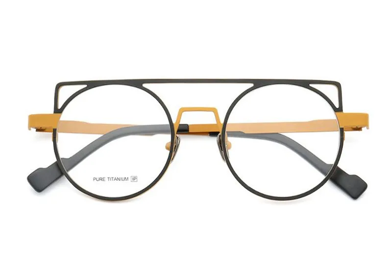 

Round Glasses Pure Titanium Frame Retro Women Progressive Multi-focal Lens Optical Eyewear See Near Far Reading Eyeglasses Men