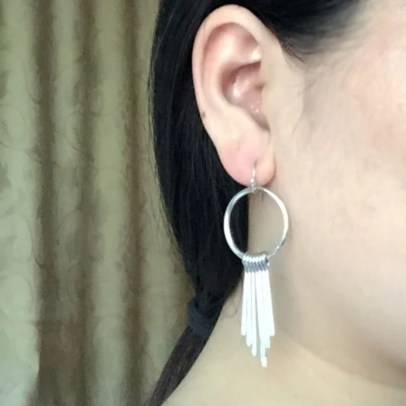 Висячие серьги для женщин модные ювелирные изделия продвижение без пирсинга