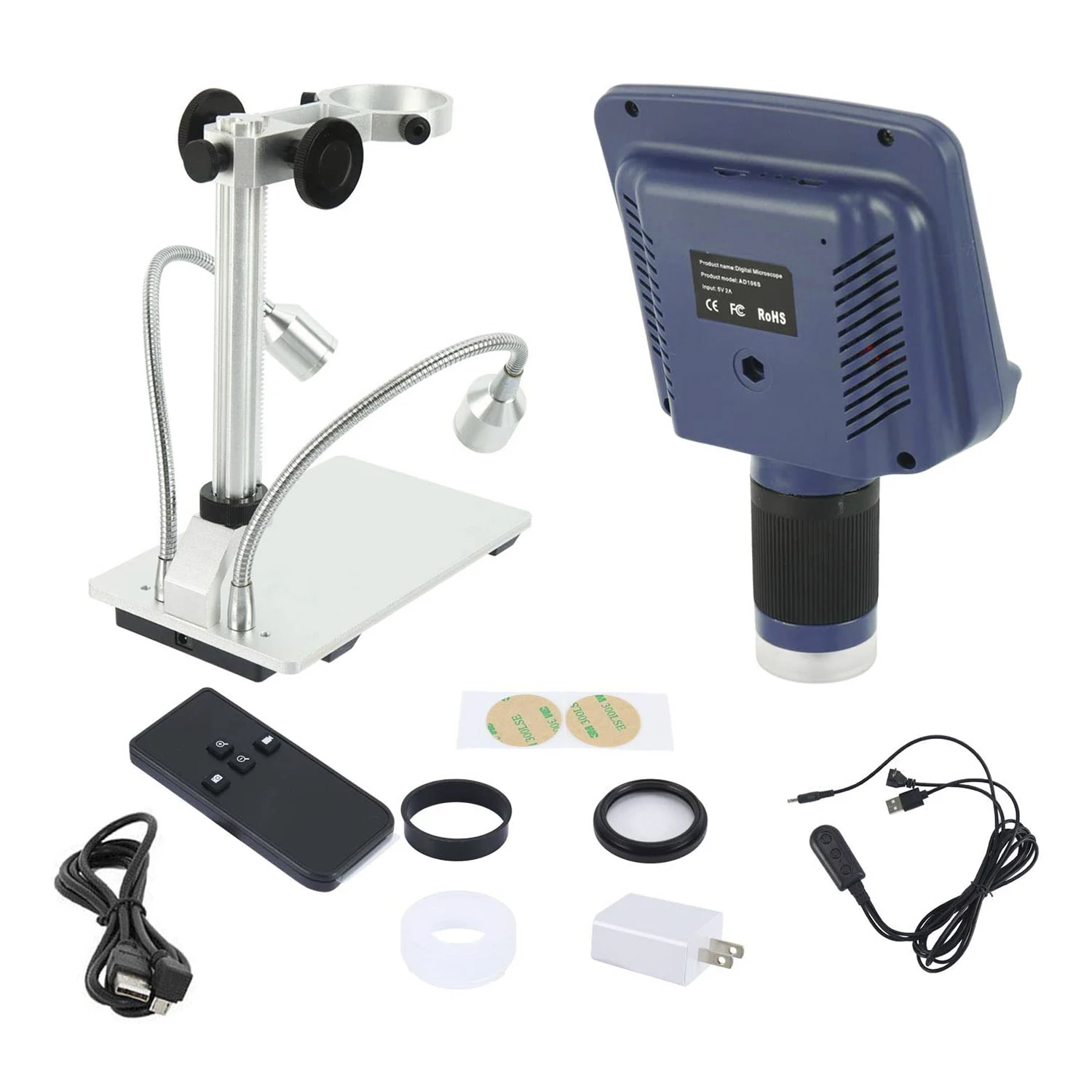 Цифровой USB микроскоп Andonstar с экраном для ремонта телефонов паяльный инструмент