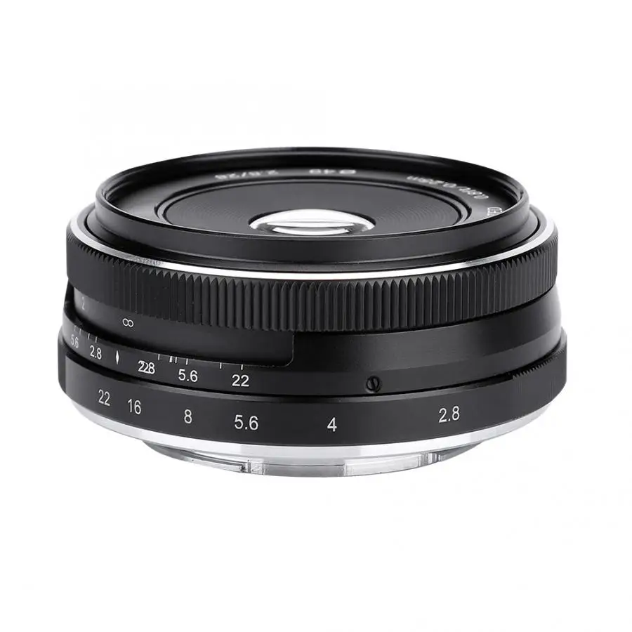 Lente para celular MEIKE 28 мм F2.8 APS C объектив с ручным фиксированным фокусом для Fuji X Mount