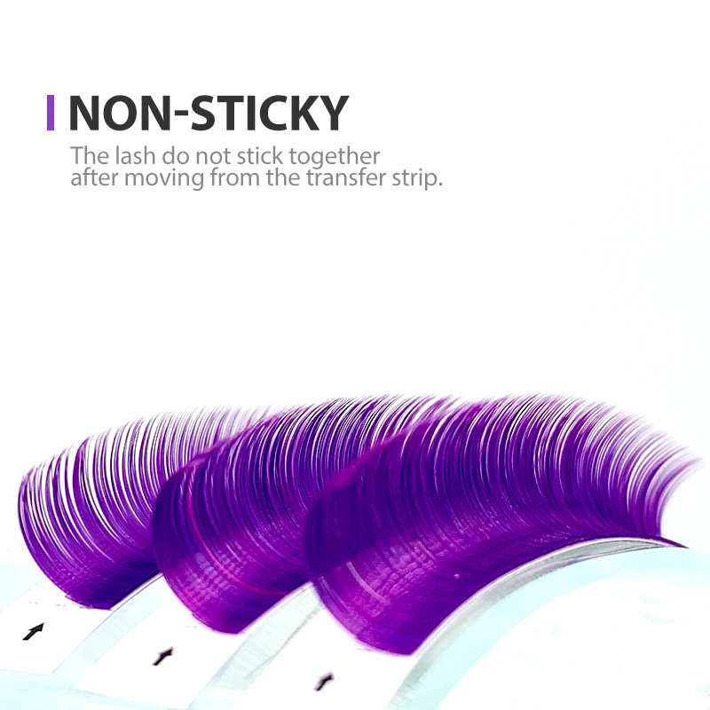 Цветные ресницы NATUHANA ed для наращивания отдельные цветные 8-14 микс C D завитые