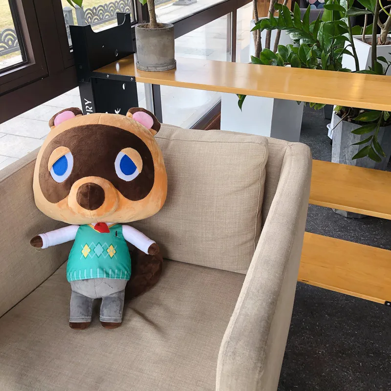 60 см плюшевые куклы Tom Nook енот животные перекрестные игры персонаж мультфильма