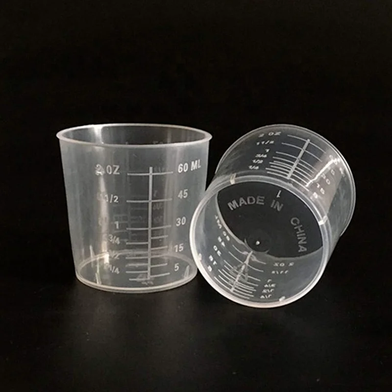 

Environmental Protection PP Material Graduated Measuring Cup 10ml / 15ml / 20ml / 30ml / 50ml / 100ml / 120ml With Cover Tools