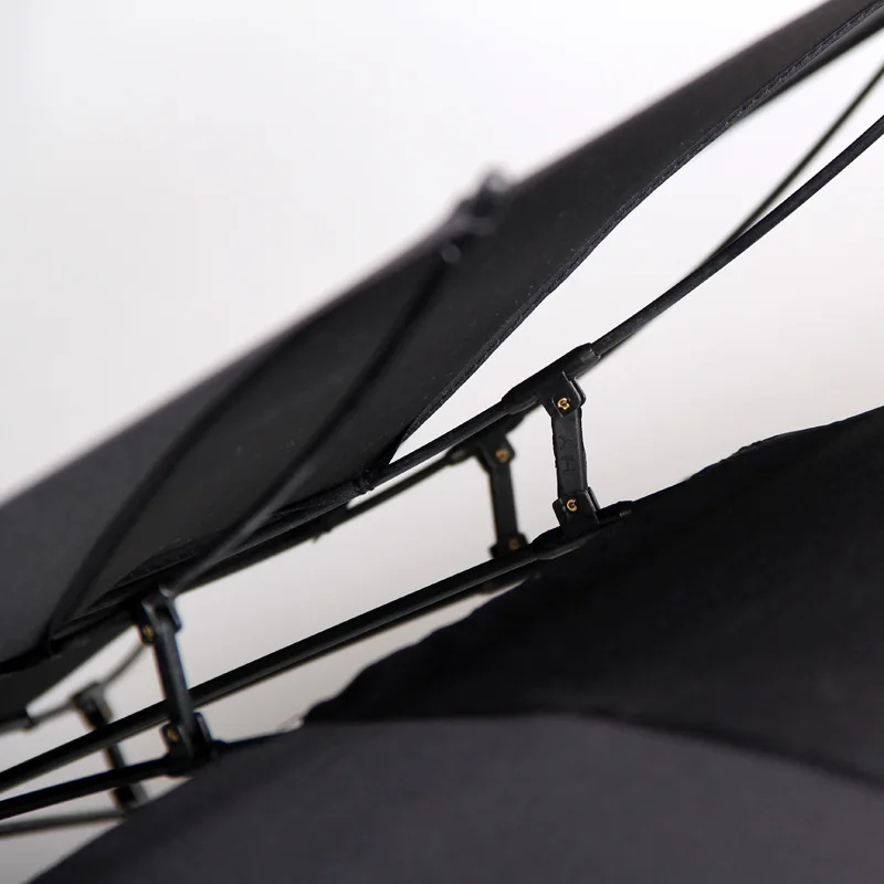 Мужской негабаритный зонт ветрозащитный прямой для гольфа большой двухслойный