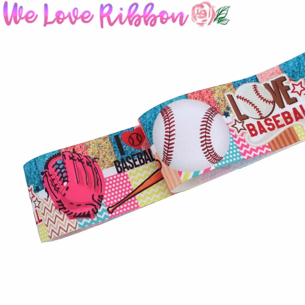 16 мм-75 мм спортивная серия любовь гимнастика Cheer бейсбольная печатная