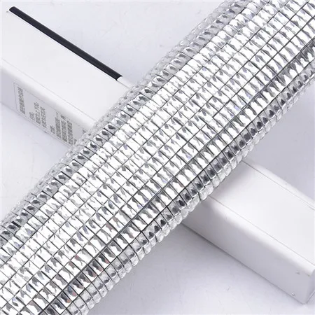 3x5mm rectangle 24*40 см/лист исправление Стекло бисером горный хрусталь сетка прозрачное свадебное платье Декоративный автомобильный стикер Аппликация Ткань Diy аксессуары - Цвет: 3x5mm rectangle