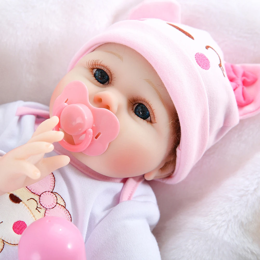 

55cm Reborn Doll Lifelike Newborn Simulation Cute Baby Enamel Doll Children Educational Toy Kids Birthday Gift