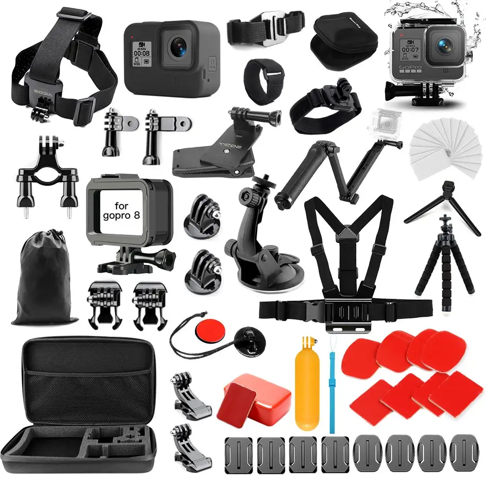 Комплект аксессуаров для спортивной экшн камеры GoPro hero 8 black водонепроницаемый