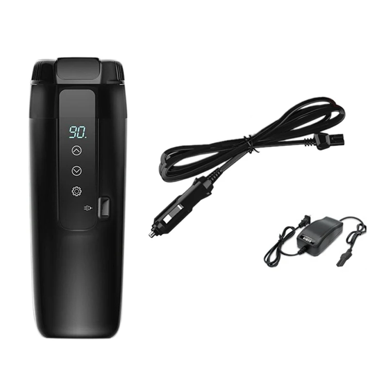 

12V 350Ml Car Travel Heating Mug with Anti-Spill Lid, Portable Coffee Travel Cup Home Car Dual Purpose,G350