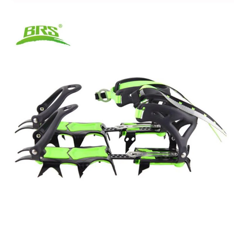 BRS 14 Teeth Ultralight Claws Crampons Shoes Non slip Cover Ice Gripper Outdoor Ski Ice Snow Grips Hiking Climbing