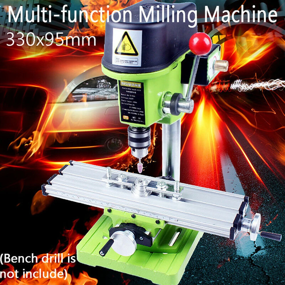 Mini Milling Machine Multi-function Bench Drill Vise Fixture X Y Axis Adjustable Feeder Work Table Wood Cutter | Инструменты