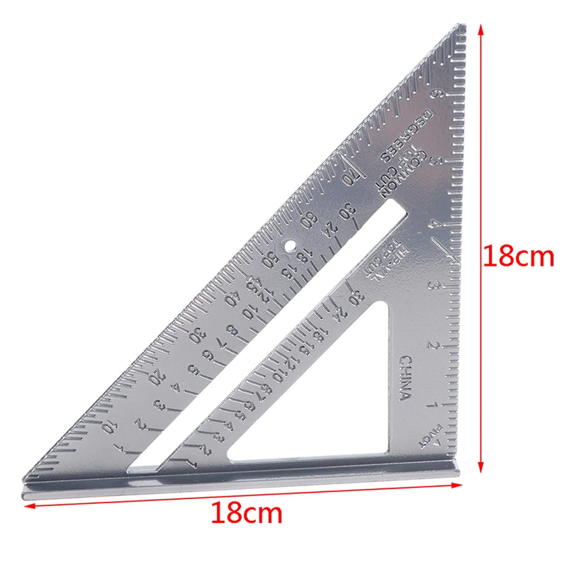 

Aluminum Alloy Speed Protractor Miter For Carpenters Ruler Triangle Square Ruler Practical Measurement Tool