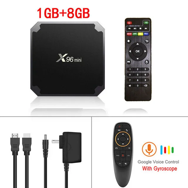 1GB 8GB G10G Android ТВ приставка X96 Мини Android 7,1 Смарт ТВ приставка 2 Гб 16 Гб Amlogic S905W четырехъядерный 2,4 ГГц wifi 4K медиаплеер смарт-приставка - Цвет: 1GB 8GB G10G