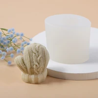 woolen gloves silicone mold for chocolate pastry and bakery accessories baking tools ball of yarn scented candle