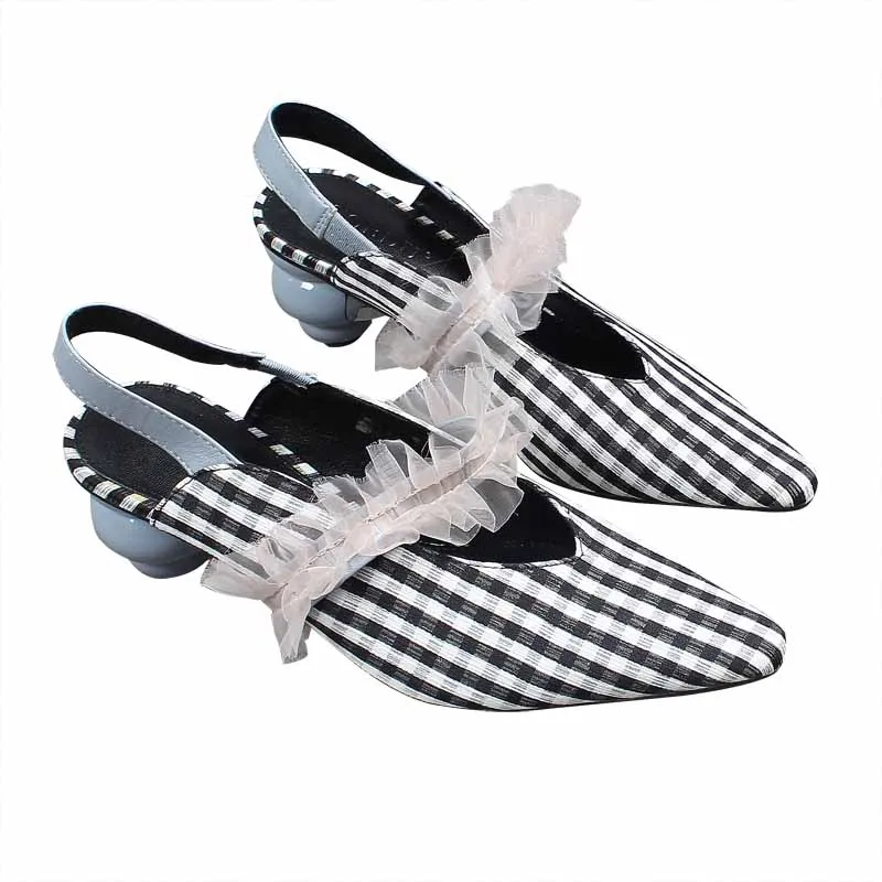 

Clear Heels Closed Toe Sandals Fashion Womens Shoes 2021 Shallow Mouth Luxury Lace Gladiator Girls Block High Comfort Laces Mule