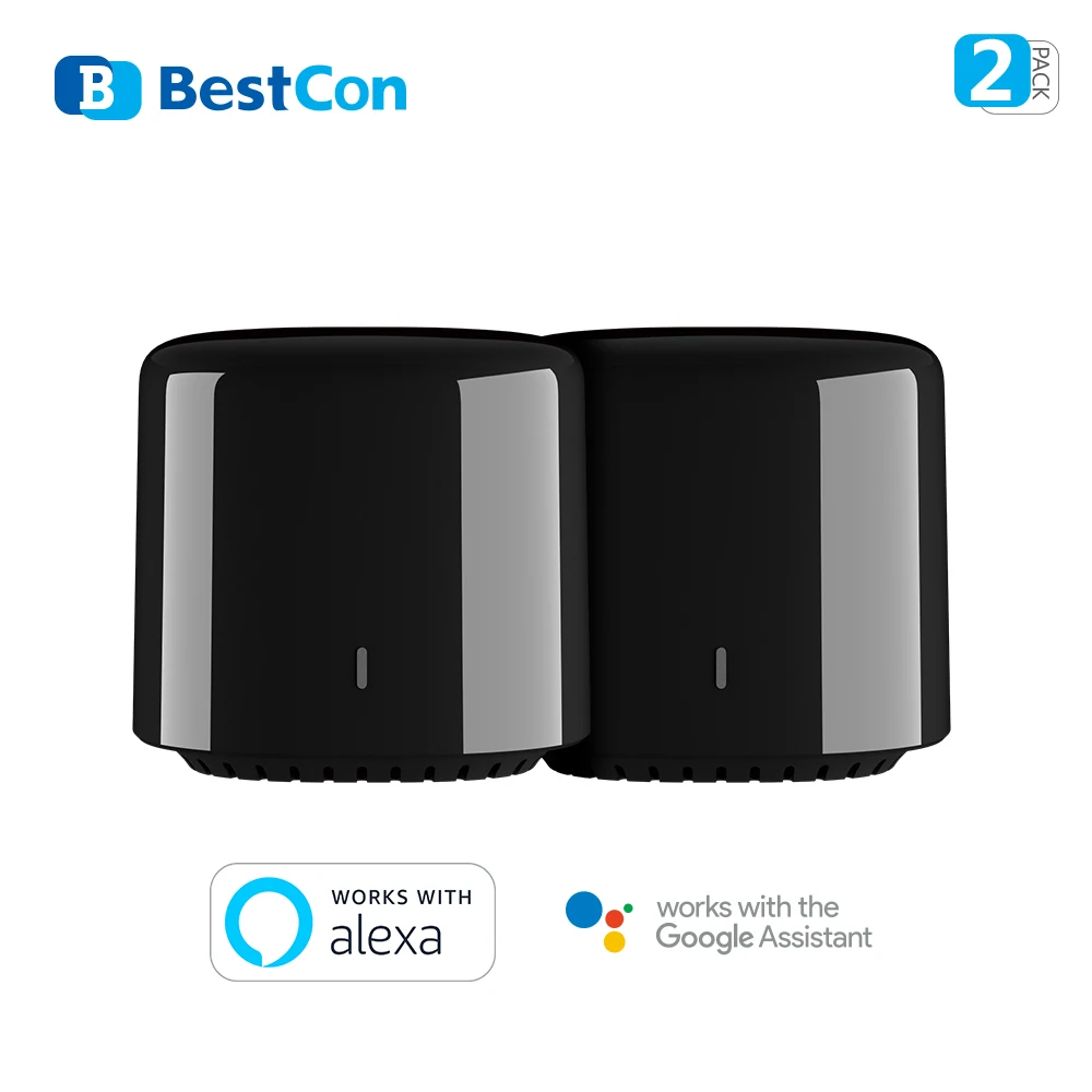 Фото Новый универсальный пульт дистанционного управления Broadlink RM4C mini BestCon, интеллектуальный ИК-пульт дистанционного управления для телевизора, Aircon работает с Google Home и Alexa №5