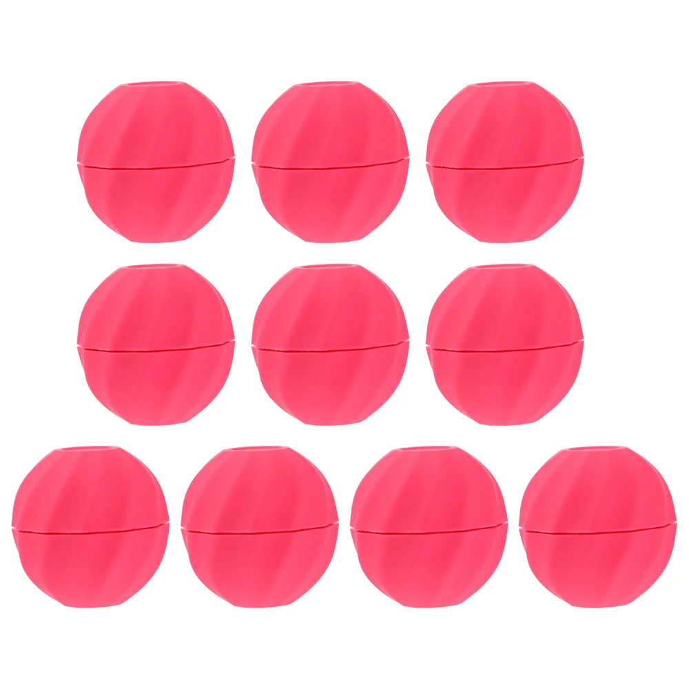 

10pcs Sphere Lip Balm Box Case Lipstick Box Refillable Lip Balm Dispenser